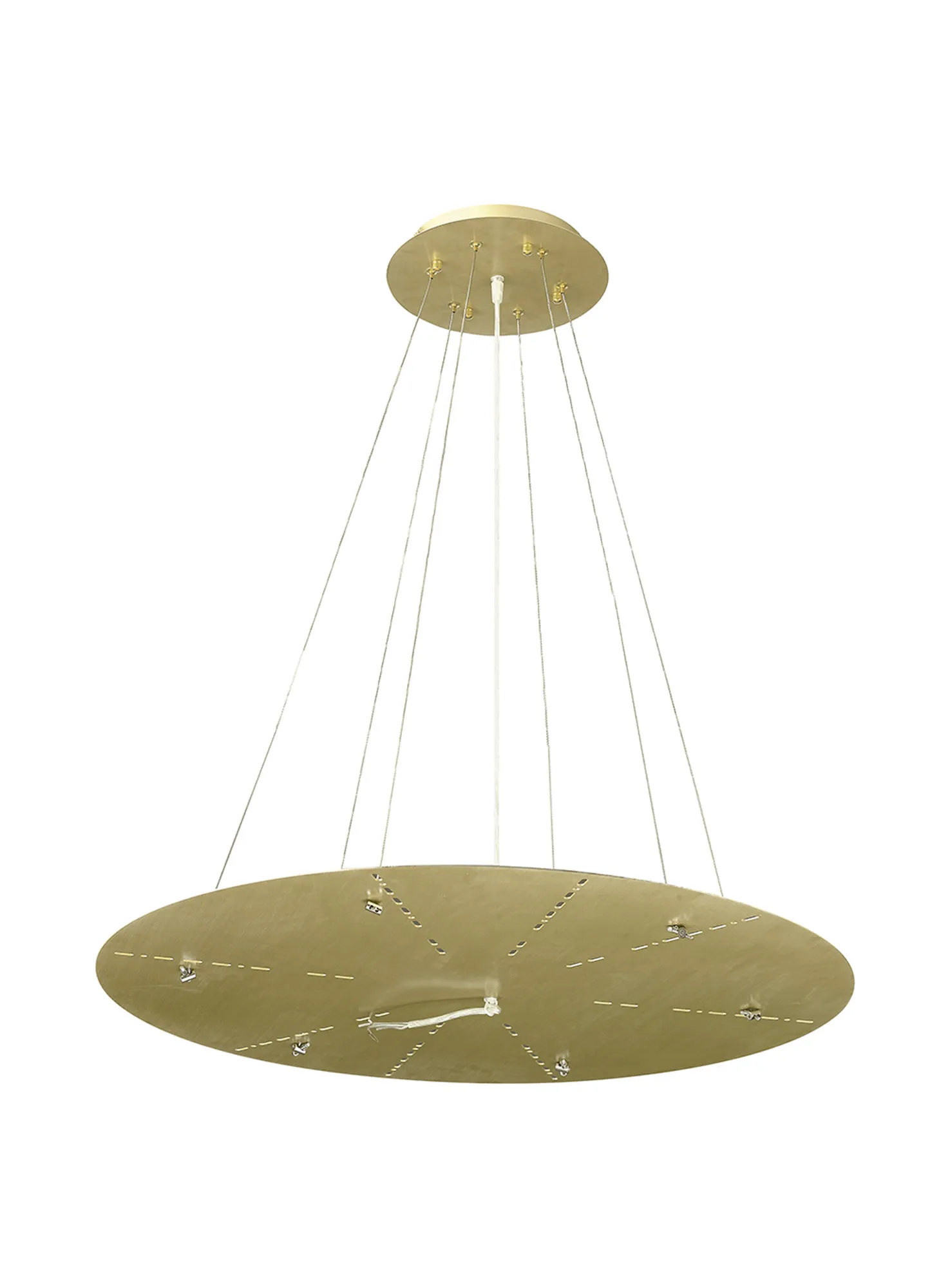 Lowan 790mm 3m Suspension Plate (Max Load 40kg) Painted Brushed Gold D0669  Deco Lowan Painted Gold